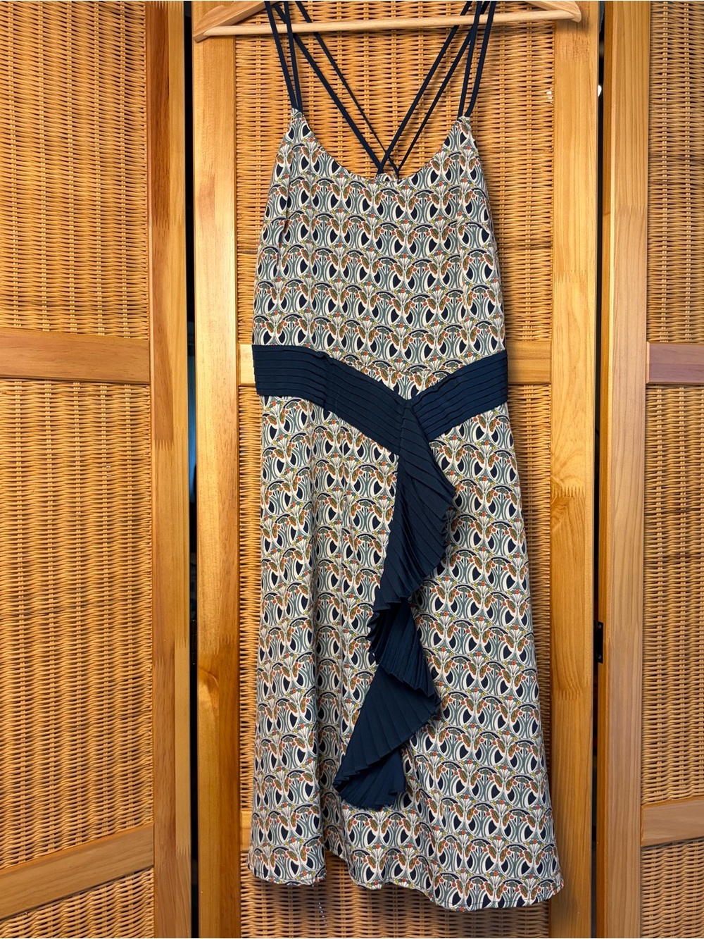 Liberty of London for Target Printed Dress with Navy Trim sz 4